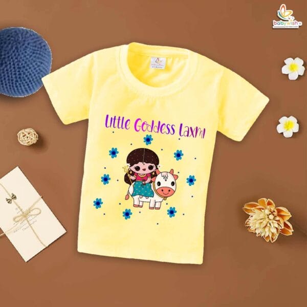 Babywish Baby Navratri T-shirt My First Dussehra Little Laxmi - Image 4
