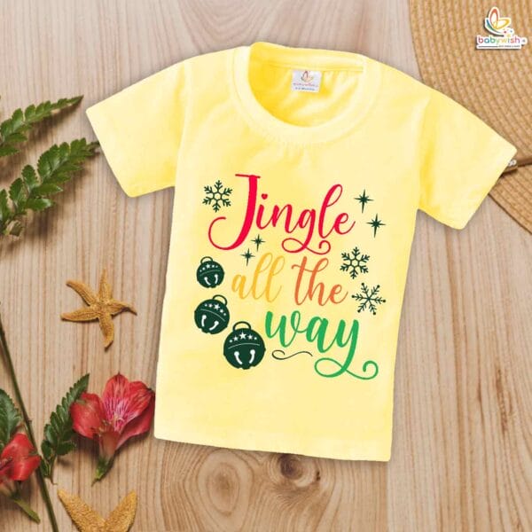 Babywish Christmas T-shirt My First Christmas T-shirt Jingle all The Way - Image 4
