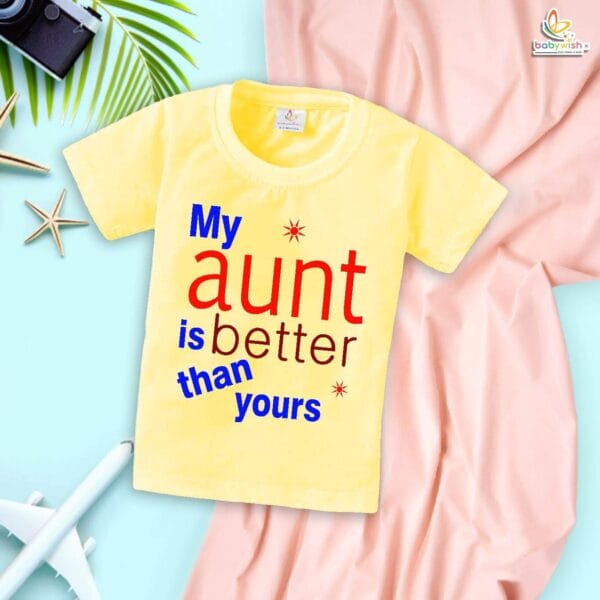 My Aunt Is Better Than Yours T-Shirt – Funny Bua Shirt for Women | Cool Aunt Gift Tee, Indian Aunt Outfit, Family Matching, Babywish - Image 4