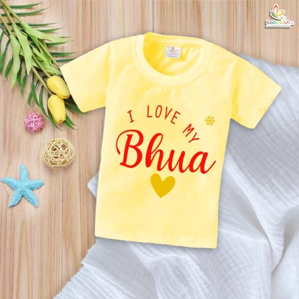 I Love My Bua T-Shirt – Cute Auntie Shirt for Women | Gift for Indian Bua, Matching Family Outfit, Aunt Love Tee, Babywish - Image 4