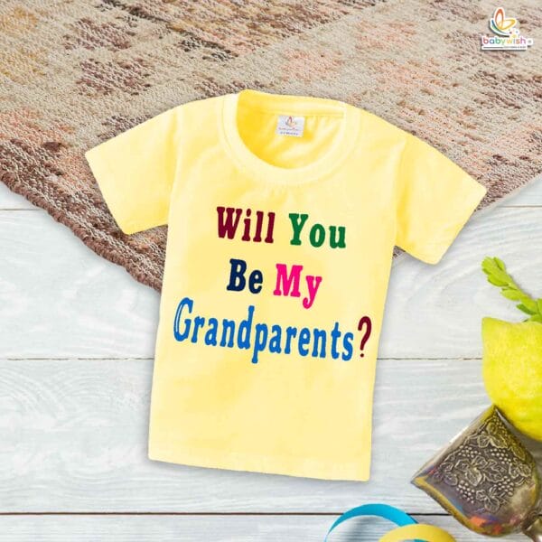Will You Be My Grandparents? – Heartwarming Grandpa T-shirt | Pregnancy Reveal Gift for Grandparents | Babywish - Image 4
