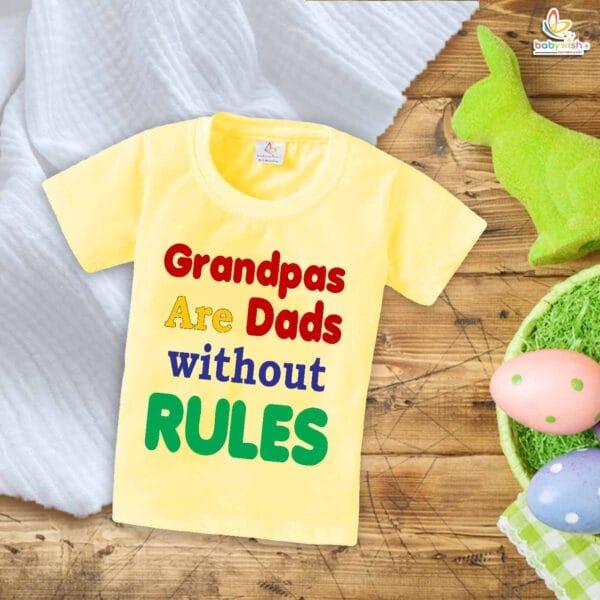 Grandpas Are Dads Without Rules – Fun Grandpa T-shirt | Perfect Gift for Grandfathers | Babywish - Image 4