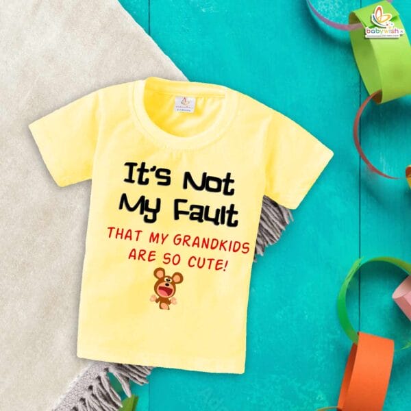It’s Not My Fault – Funny Grandpa T-shirt | Perfect Gift for Grandfathers | Babywish - Image 4