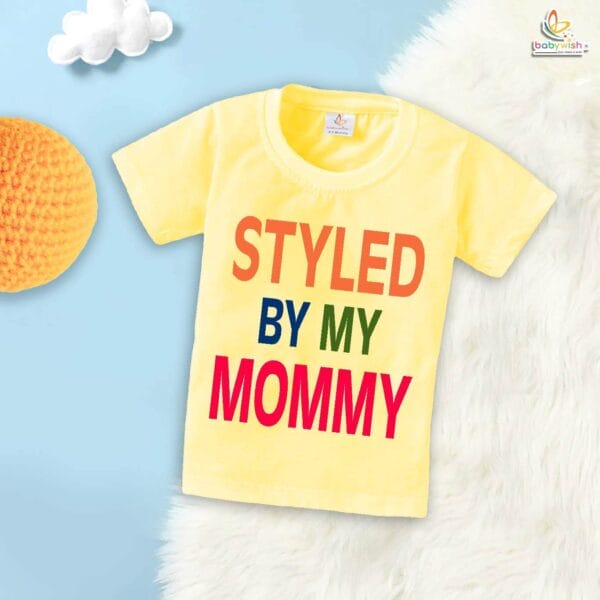 Style By My Mommy – Trendy Mother T-shirt for Moms | Stylish Baby Clothes by Mommy | Babywish - Image 4