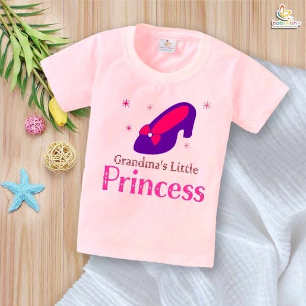Grandma's Little Princess – My Grandmother T-shirt for Babies & Toddlers | Cute Grandmother Gift Tee | Babywish - Image 4
