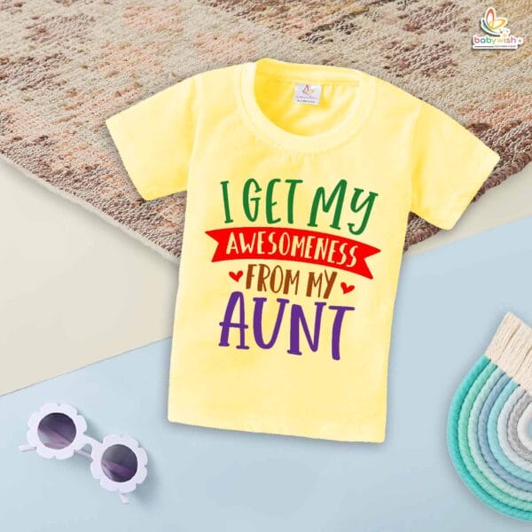 I Get My Aunt – Maasi T-shirt for Babies & Toddlers | Cute Baby Clothes for Maasi | Babywish - Image 4