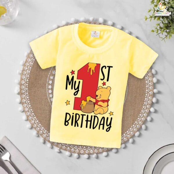 My First Birthday T-Shirt – Cute 1st Birthday Shirt for Baby Boys & Girls | Adorable Birthday Outfit for Infants by Babywish - Image 4