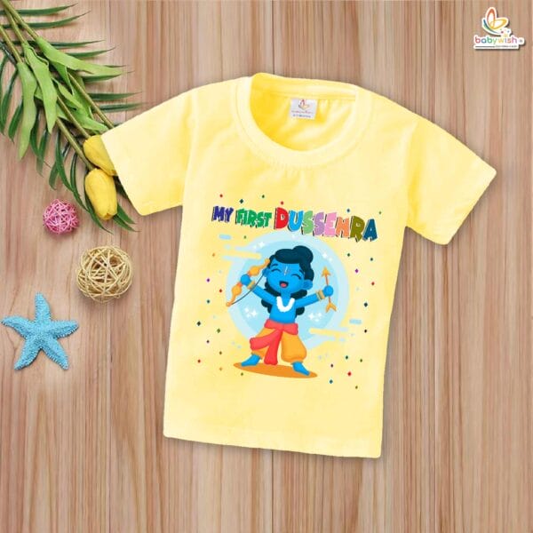 Babywish Baby Navratri T-shirt My First Dussehra My First Dussehra - Image 4