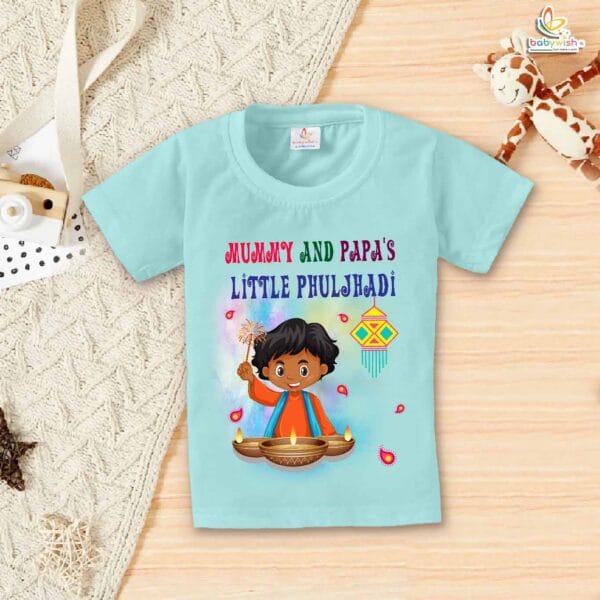 Babywish Baby Diwali T-shirt My First Diwali Diwali Festival Celebrations - Image 2