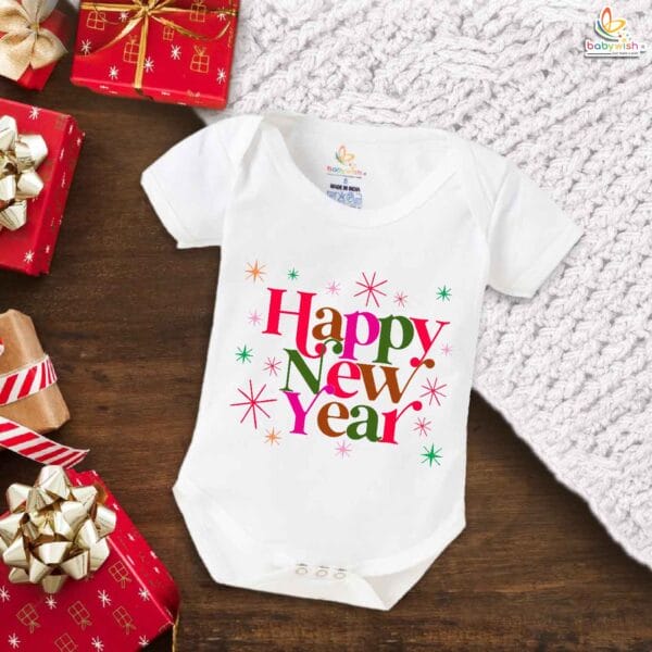 Babywish New Year Romper Clothes My First New Year Bodysuits Happy New Year to All - Image 5