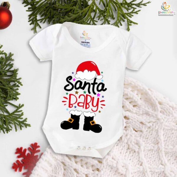 Babywish Christmas Romper Clothes My First Merry Christmas Bodysuits Santa Baby - Image 5