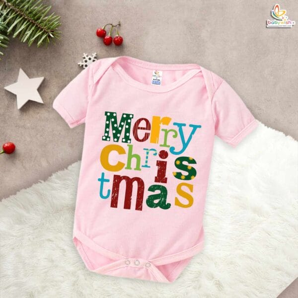 Babywish Christmas Romper Clothes My First Merry Christmas Bodysuits Merry Christmas Celebrations - Image 5