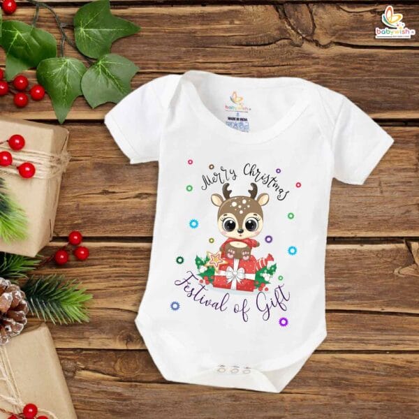 Babywish Christmas Romper Clothes My First Merry Christmas Bodysuits Merry Christmas Festivals Of Gift - Image 5