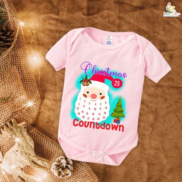 Babywish Christmas Romper Clothes My First Merry Christmas Bodysuits Christmas Day Countdown - Image 5