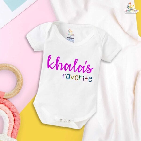 Khala's Favorite Baby Romper – Cute Bodysuit for Baby Girl or Boy | Gift for Khala, Aunt Baby Outfit, Newborn Onesie, Babywish - Image 5