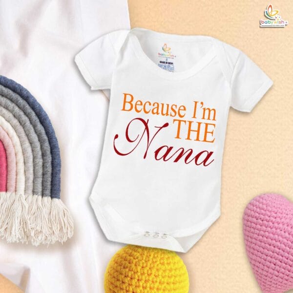 I’m the Nana (Grandpa) – Cute Baby Romper for Grandfathers | Newborn Outfit for Grandparent Bonding | Babywish - Image 5