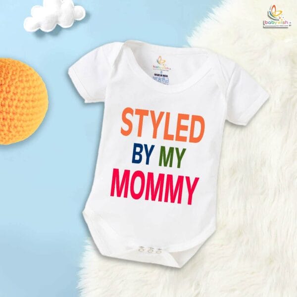 Style By My Mommy – Cute Mother Romper for Babies | Trendy Baby Bodysuit by Babywish | Perfect Baby Gift - Image 5