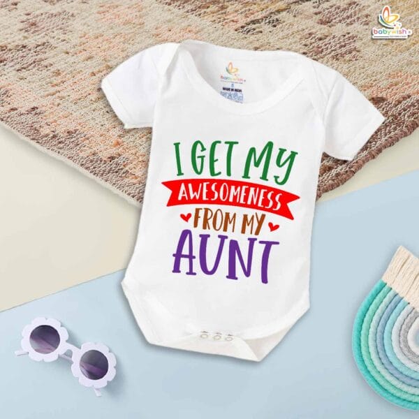 I Get My Aunt – Maasi Romper & Bodysuit for Babies | Cute Baby Clothes for Maasi | Babywish - Image 5