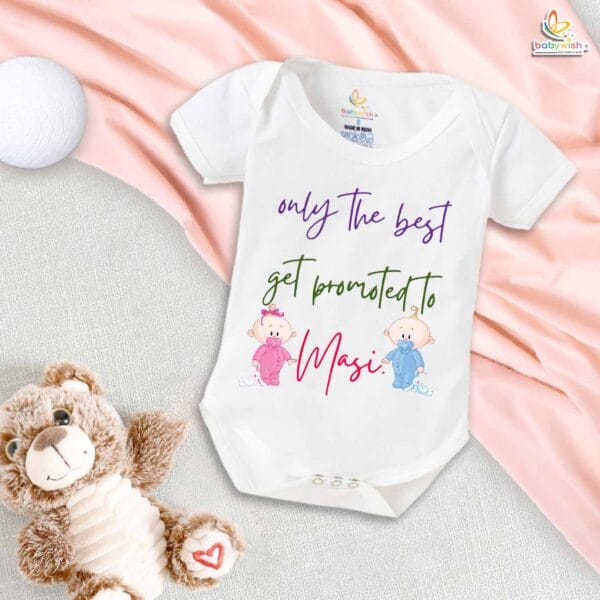 Only the Best Get Promoted to Masi – Maasi Romper & Bodysuit for Babies | Cute Baby Clothes for Maasi | Babywish - Image 5
