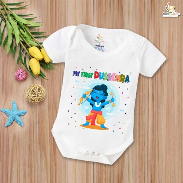 Babywish Baby Navratri Romper Bodysuit My First Dussehra - Image 5