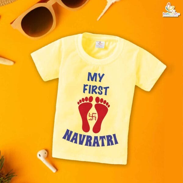 Babywish Baby Navratri T-shirt My First Dussehra MY FIRST NAVRATRI - Image 4