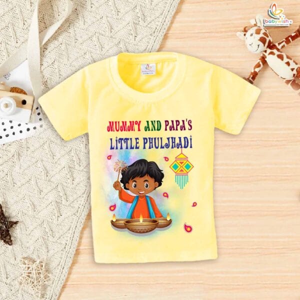 Babywish Baby Diwali T-shirt My First Diwali Diwali Festival Celebrations - Image 4