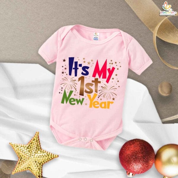Babywish New Year Romper Clothes My First New Year Bodysuits It's My First New Year Party - Image 4