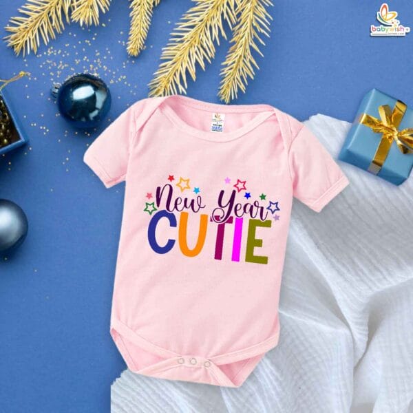 Babywish New Year Romper Clothes My First New Year Bodysuits New Year Cutie Printed - Image 4