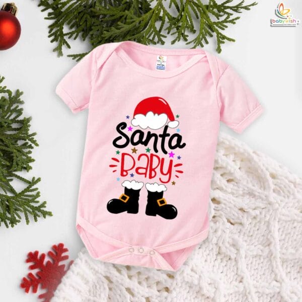 Babywish Christmas Romper Clothes My First Merry Christmas Bodysuits Santa Baby - Image 4