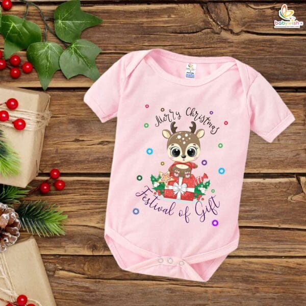 Babywish Christmas Romper Clothes My First Merry Christmas Bodysuits Merry Christmas Festivals Of Gift - Image 4