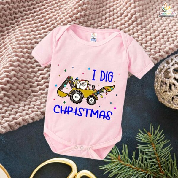 Babywish Christmas Romper Clothes My First Merry Christmas Bodysuits I Dig Christmas Festivals - Image 4