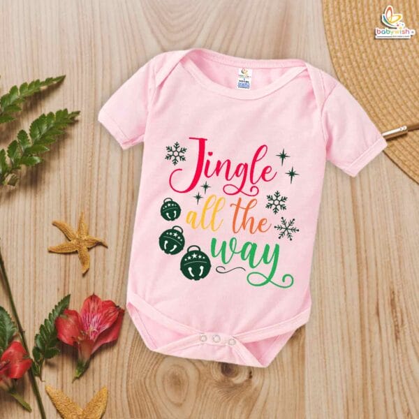 Babywish Christmas Romper Clothes My First Merry Christmas Bodysuits Jingle all The Way - Image 4