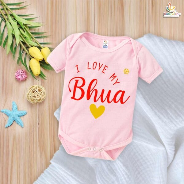 I Love My Bua Romper – Bua Bodysuit for Baby – Cute Baby Clothes for Auntie’s Little One – Soft Cotton Infant Outfit – Babywish - Image 4