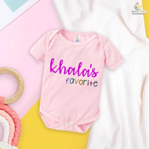 Khala's Favorite Baby Romper – Cute Bodysuit for Baby Girl or Boy | Gift for Khala, Aunt Baby Outfit, Newborn Onesie, Babywish - Image 4