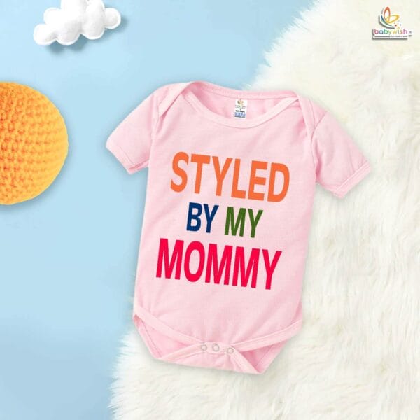 Style By My Mommy – Cute Mother Romper for Babies | Trendy Baby Bodysuit by Babywish | Perfect Baby Gift - Image 3