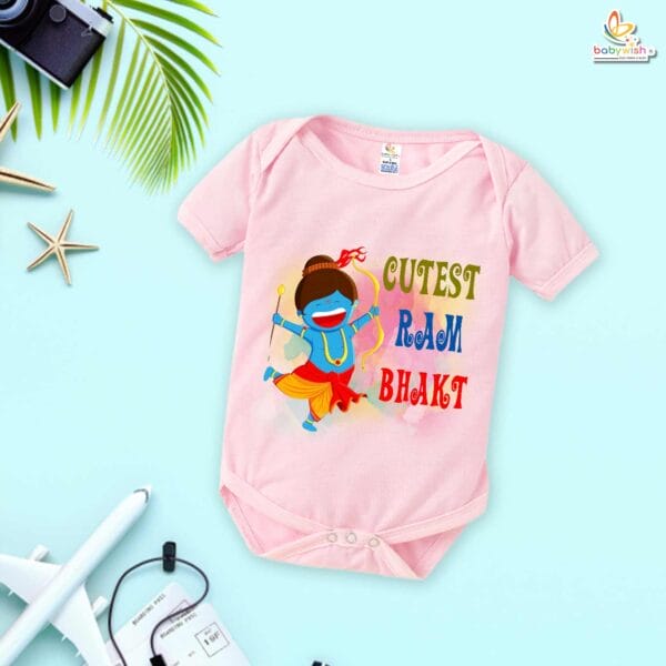 Babywish Baby Navratri Romper Bodysuit My First Dussehra Cutest Ram Bhakt - Image 3
