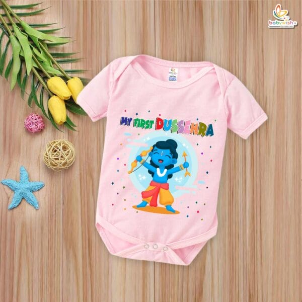 Babywish Baby Navratri Romper Bodysuit My First Dussehra - Image 3