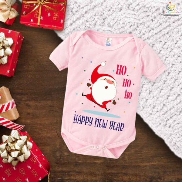 Babywish New Year Romper Clothes My First New Year Bodysuits Santa On Happy New Year - Image 3