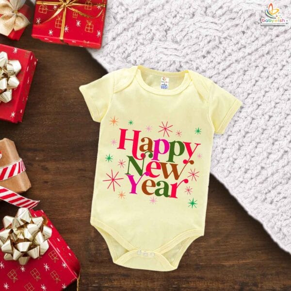 Babywish New Year Romper Clothes My First New Year Bodysuits Happy New Year to All - Image 3