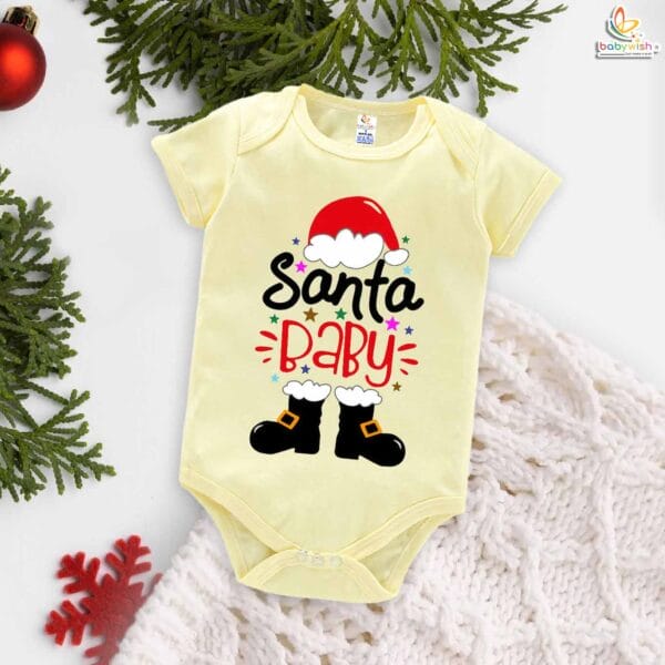 Babywish Christmas Romper Clothes My First Merry Christmas Bodysuits Santa Baby - Image 3
