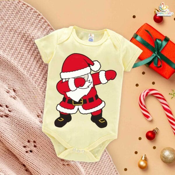 Babywish Christmas Romper Clothes My First Merry Christmas Bodysuits Santa Christmas Dance Print - Image 3