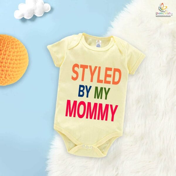 Style By My Mommy – Cute Mother Romper for Babies | Trendy Baby Bodysuit by Babywish | Perfect Baby Gift - Image 2
