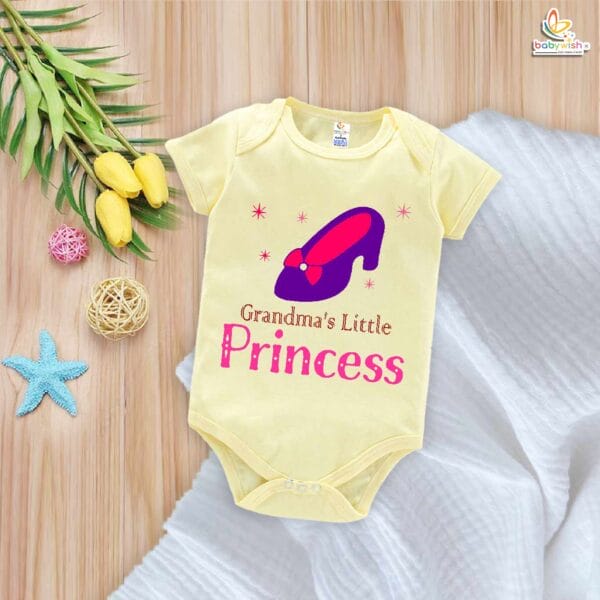 Grandma's Little Princess – Cute Grandmother Romper & Bodysuit for Babies | Perfect Gift for Newborn Girls | Babywish - Image 3