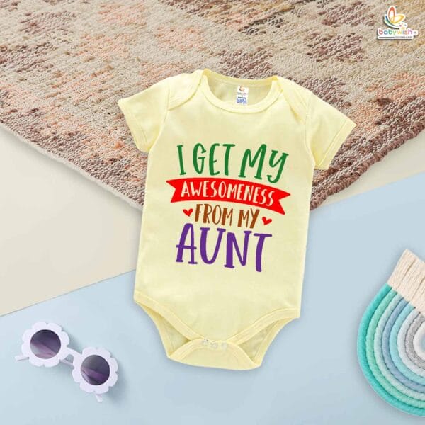 I Get My Aunt – Maasi Romper & Bodysuit for Babies | Cute Baby Clothes for Maasi | Babywish - Image 3