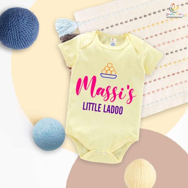 Masi Little Ladoo – Maasi Romper & Bodysuit for Babies | Cute Baby Clothes for Maasi | Babywish - Image 3