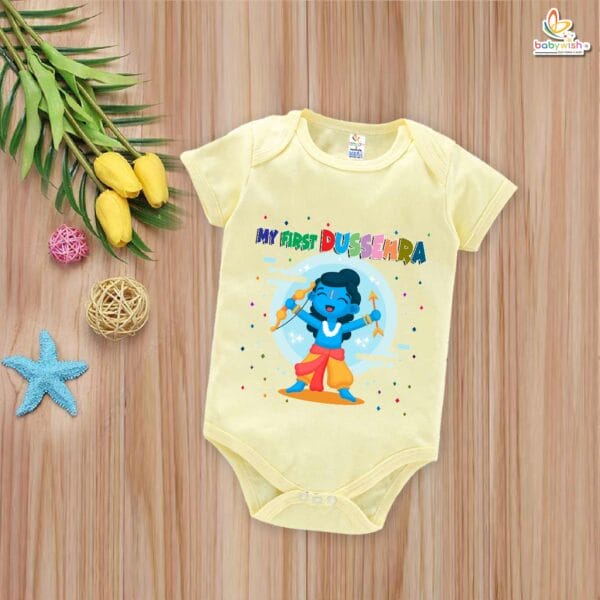 Babywish Baby Navratri Romper Bodysuit My First Dussehra - Image 2