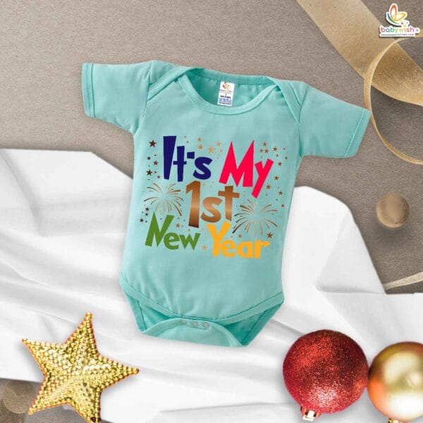 Babywish New Year Romper Clothes My First New Year Bodysuits It's My First New Year Party - Image 2