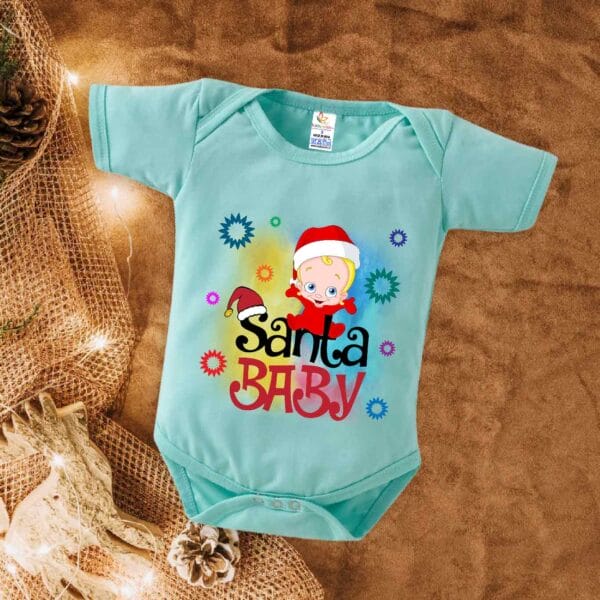 Babywish Christmas Romper Clothes My First Merry Christmas Bodysuits Santa Print Christmas - Image 2