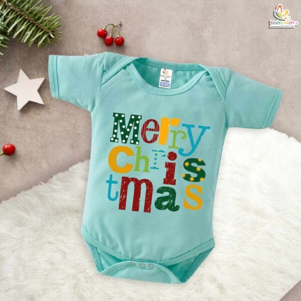 Babywish Christmas Romper Clothes My First Merry Christmas Bodysuits Merry Christmas Celebrations - Image 2