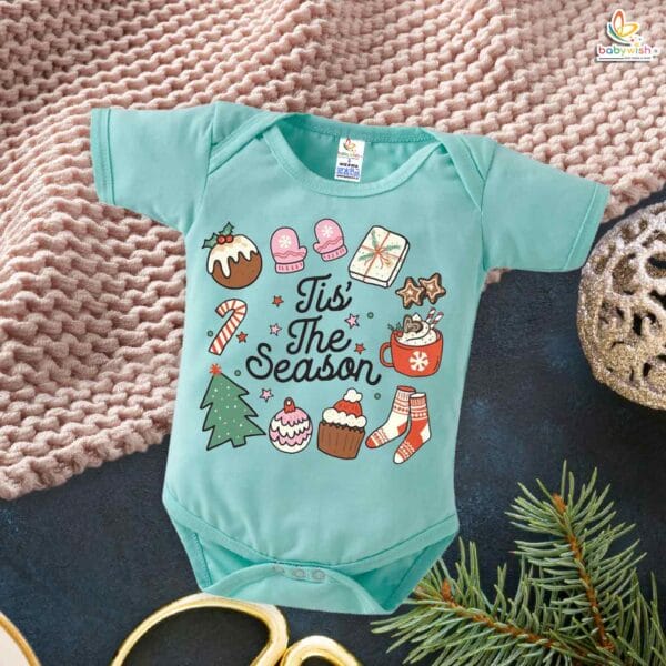 Babywish Christmas Romper Clothes My First Merry Christmas Bodysuits This is Christmas Season - Image 2